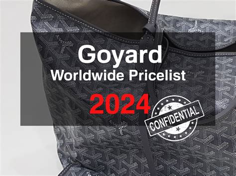 goyard japan price 2024